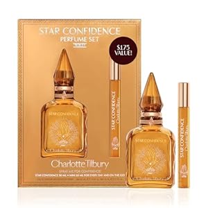 Charlotte Tilbury Star Confidence Eau De Parfum – Pheromone Enhancing Blackcurrant & Jasmine Fragrance with Natural Patchouli Oil – Long-Lasting Floral Woody Scent