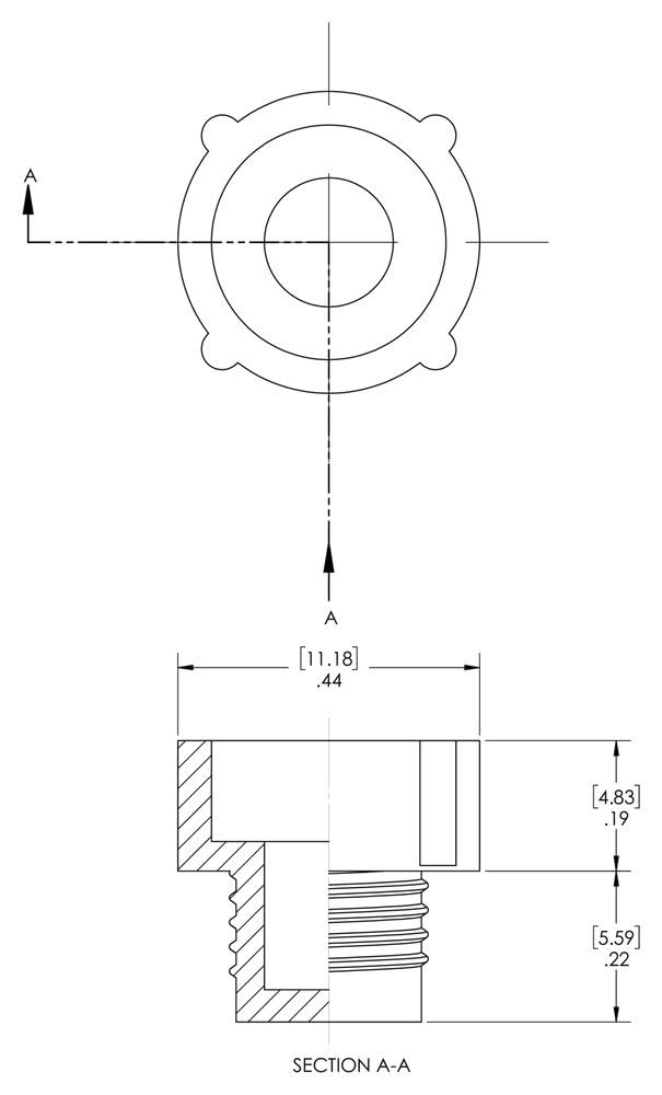 Caplugs PDI-21 PDI Series – Plastic Threaded Plug for Inverted Flared Fittings, 1000 Pack, Red LD-PE, Thread Size 5/16-28", Hole Protection, Dust and Dirt Seals, Leak Prevention, Masking (99191171)