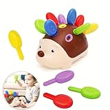 Fine Motor Skills Toys for Toddlers 1-3, Vamotto Hedgehog Montessori Toys with Color Sorting & Counting, Sensory Learning Toys for Baby 12-36 Months, Educational Toy Boys Girls
