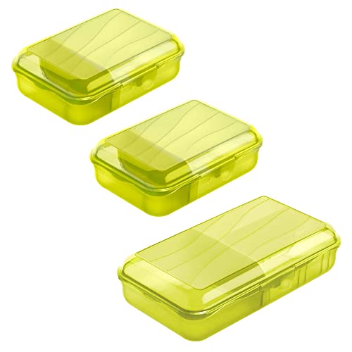 Rotho Fun Vesperdosen-Set 3tlg. 2 x 0.9l, 1.7l, Kunststoff (PP) BPA-frei, grün, 2 x 0,9l, 1,7l Rotho Fun Vesperdosen-Set 3tlg. 2 x 0.9l, 1.7l, Kunststoff (PP) BPA-frei, grün, 2 x 0,9l, 1,7l