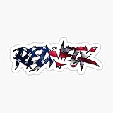 Redneck American Flag Sticker - Sticker Graphic - Auto, Wall, Laptop, Cell, Truck Sticker for Windows, Cars, Trucks