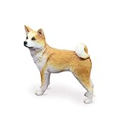 Akita - Estatua decorativa de perro Akita, escultura de resina para el hogar, oficina, sala de estar, escritorio y decoración de coche, regalo único de Akita para los amantes de los perros