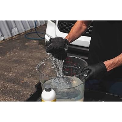 The Rag Company - Ultra Safe Sponge - Latest Foam Technology Safe for All Types of Paint and Wheel Finishes - Easy-to-Hold Ergonomic Grip for Wash Bucket and Rinseless Washing - Dark Grey