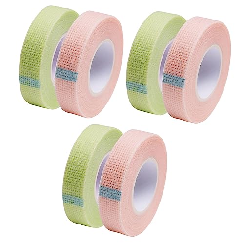 IWOWHERO Lash Grafting Tape 6 Rolls Breathable Lash Extension Tapes Easy to Cut Comfortable