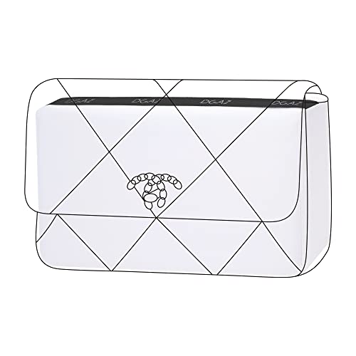 DGAZ Bolsa com enchimento modelador de travesseiro para bolsas de luxo, modelador de travesseiro sedoso para Chanel 19 sacos (branco, 19-Flap26)