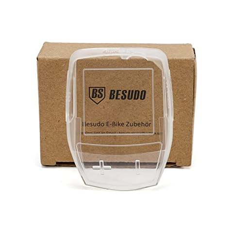 Besudo Protective Case for Bosch Purion Control Unit - [100% Transparent & Waterproof] - Bosch Intuvia Screen Protector - Transparent - E-Bike Accessory as Protection from Scratches / Dust / Water - B Cover
