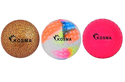  Kosma Lot de 3 balles de hockey | Sports de pl...