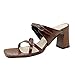Sandalen Damen Sommer High Heels Sandalen Lässige Modeschuhe Schnürschuhe für Damen mit Zehenknopf Atmungsaktive Damensandalen Damen Schuhe Sneakers Glitter