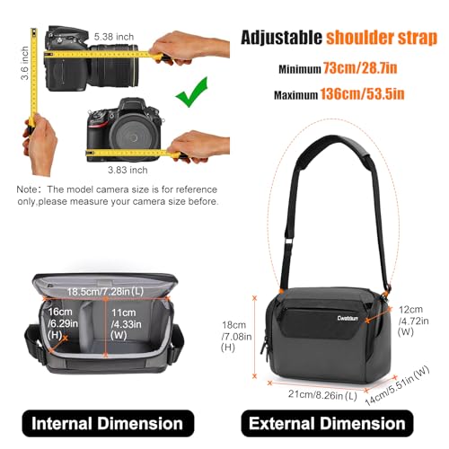 Bolsa Compacta para Cámara con Correa Cruzada miniatura 2