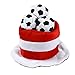 ABOOFAN Sombreros de Fiesta de Fútbol de Peluche Copa del Mundo Sombrero de Fútbol de Polonia Bandera de Inglaterra Porristas Sombrero de Celebración del Juego de Fútbol Mundial