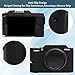 VOVMOEYA Camera Case for Fujifilm XM5 X-M5, for XM5 Camera Silicone Case, with 2PCS 0.25mm Ultra Thin Screen Protector, Shockproof and Scratch-Resistant,Black