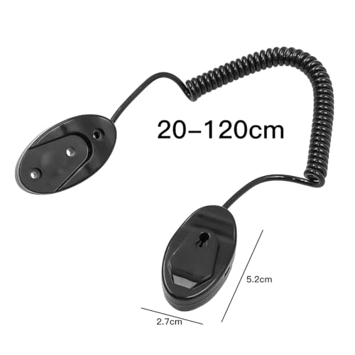 Ieron 2 Stück magnetische Fernbedienungshalter mit Federseilen, sichere Befestigung von Fernbedienungen und kleinen Gegenständen, Verlustschutz, schnelle Adsorption, ausziehbare Feder