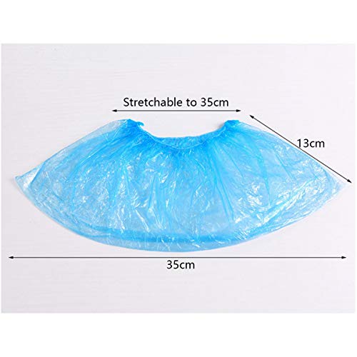 Shoe Covers - Disposable Shoe booties Covers - Booties Disposable Waterproof Slip Resistant Shoe Booties 100 Pack（50 Pairs） - Thumbnail 5
