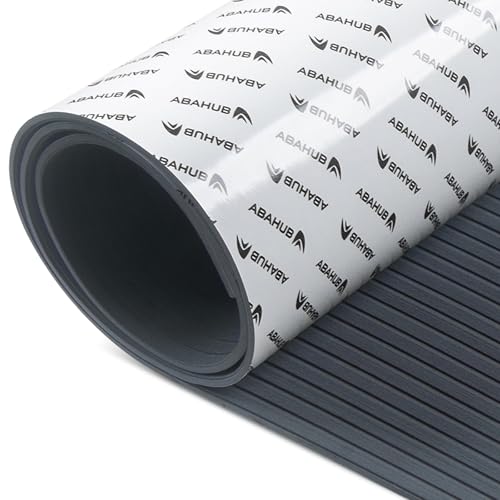 Abahub EVA Foam Boat Flooring Strip Cut Pattern 96''x47'' Dark Gray