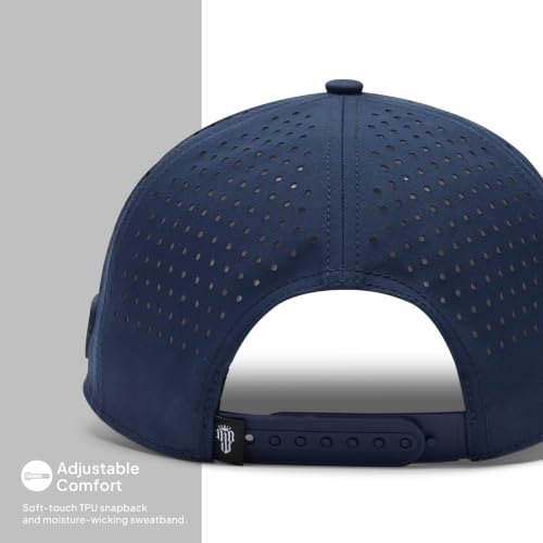 Image of Men's Golf Hat with Tee Holder & Magnetic Ball Marker | Breathable Performance Golfing Hat for Men | Water-Resistant Rope Golf Cap | Moisture-Wicking Snapback Golfing Hats