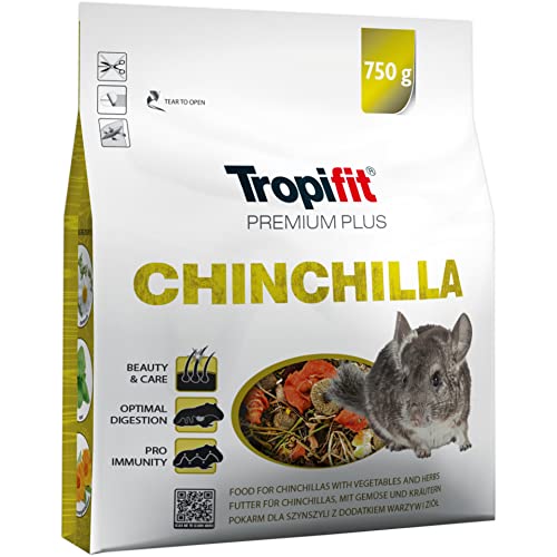 Tropifit Premium Plus Chinchilla 750g - Alleinfutter für Chinchillas...