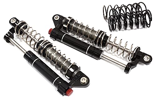 Integy RC Realistic Billet Machined Dual Shock Set (2) for 1/10 Off-Road Crawler (L=90mm)