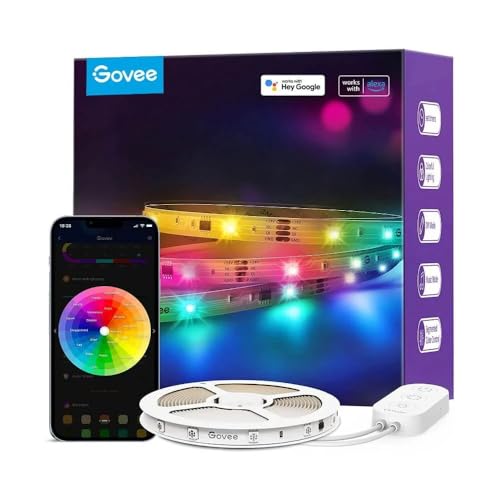 Govee H618C Smart Light Strip z łącznością WI-FI, sterowanie Bluetooth, długość 10 m, biała