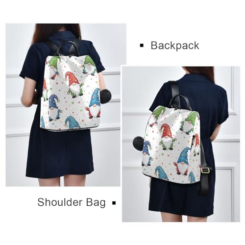 Mochila antirrobo con pompón acolchada y compartimentos ocultos 7