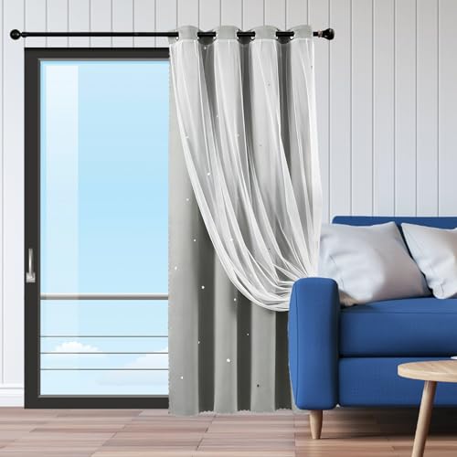 Rideaux occultants pour petite fenêtre de cuisine ou chambre occultant la lumière