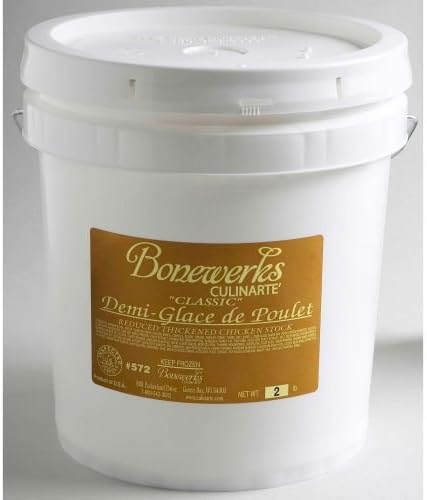 Bonewerks Culinarte Demi Glace de Poulet Classic Chicken Base, 16 Pound - 1 each.