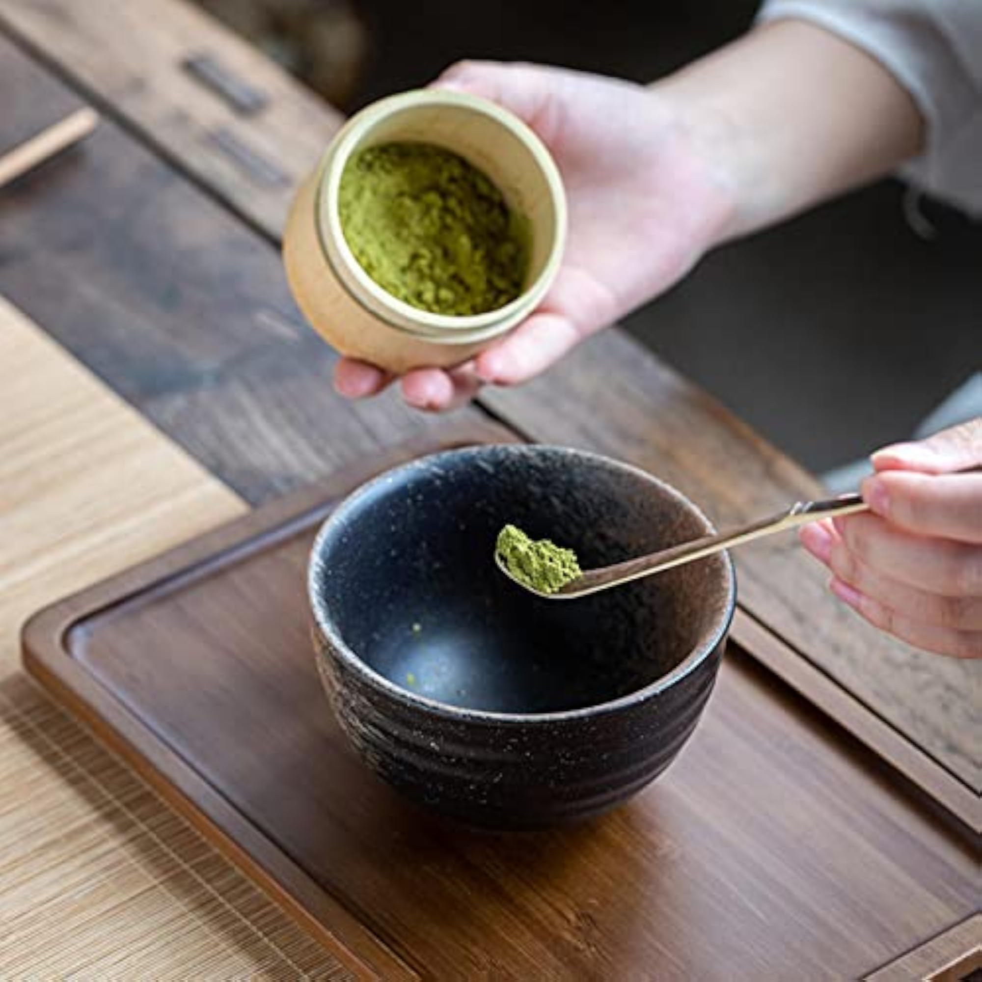 Matcha Tea Set with Whisk, Spoon, and Scoops, Starter Gift