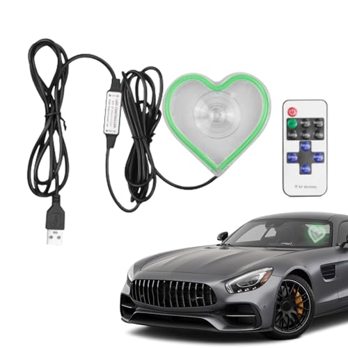 Luz LED de corazón para coche en propuestas románticas y citas nocturnas