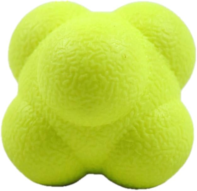 Miniatura 6 de Paquete de 4 bolas de reacción, 2.8 pulgadas, equipo de entrenamiento de reflejo de balonmano de béisbol, coordinación ojo-mano, entrenador de