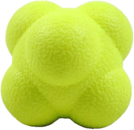 Reaction Balls 4 Pack, 2.8 Inch - Baseball Handball Reflex Training Equipment, Hand-Eye Coordination, Speed Reflex Trainer for Agility Games and Garden Family Gatherings