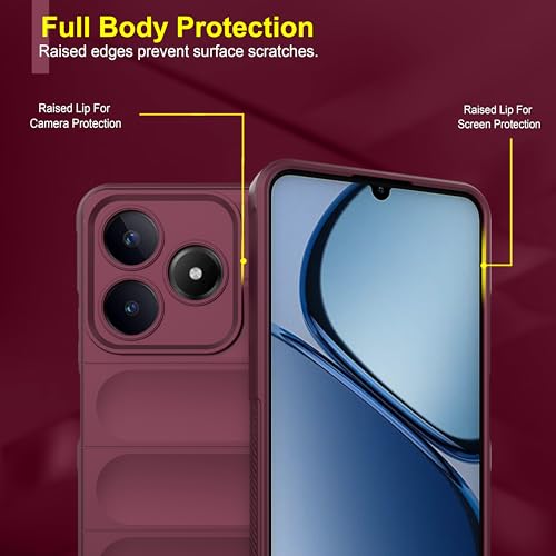 Image of Zapcase Back Case Cover for Realme Narzo N63 | Compatible for Realme Narzo N63 Back Cover | Liquid Silicon Magic Case with Camera Protection | Plum