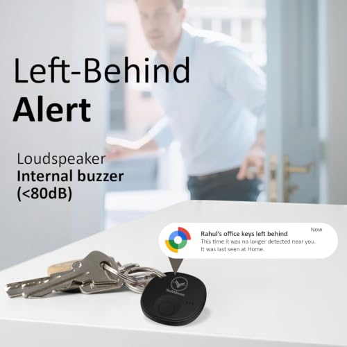 Image of AeroTag Android Find My Tracker Anti-Theft Alert Airtag Black