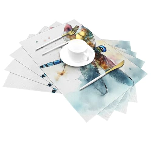 Sets de table lavables durables rectangulaires 45x30cm pour cuisine