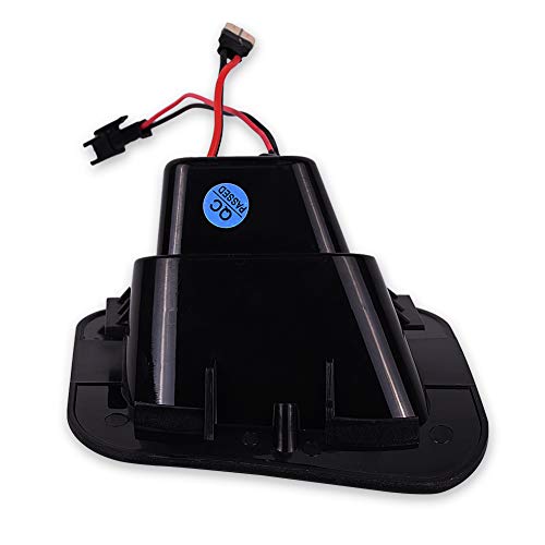 Runmade Compatible With Dodge Ram 2003-2018 1500 2500 3500 Pickup Truck License Plate Rear Bumper White Lights Led Lamps Smoke Lens Error Free #TOP4