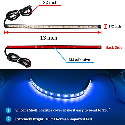 Botepon Boat Lights For Night Fishing, Marine Led Strip Lights, Boat Deck Lights, Boat Flood Lights, Boat Spreader Lights, Boat Courtesy Lights For Pontoon Boat Bas Boat Kayak Blue #TOP4