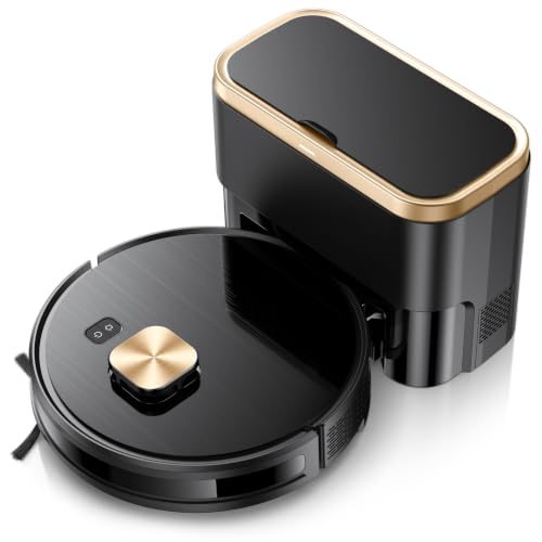 Robot Vacuum and Mop for Pet Hair, 11500Pa Suction, 90-Day Self-Emptying