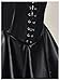 WDIRARA Women's PU Leather Lace Up Mini Halter Dress Sexy Punk Sleeveless Ruffle Layered A Line Dresses Black Medium