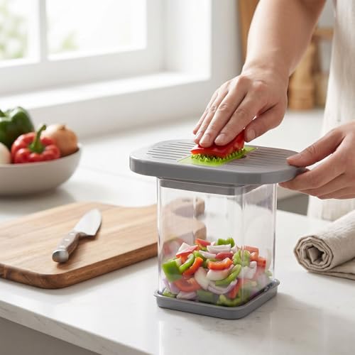 Cortador multifuncional manual para verduras AYNEFY miniatura 2