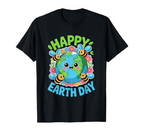 Cute Happy Earth Day Shirt Earth Day 2025 Men Women Kids T-Shirt