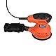 Black+Decker Exzenterschleifer BEW210 (230W, Scheiben-Ø 125 mm, mit integrierter Staubabsaugung, zum Schleifen/Polieren, Klettfix-System, inkl. 1 Schleifpapier K120)