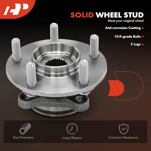 A-Premium 2 x Front Wheel Bearing and Hub Assembly with 5-Lug by A-Premium - Used condition - Image 8