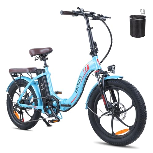 Fafrees Bicicleta Eléctrica F20-PRO, 20 Pulgadas Plegable Bicicleta Urbana Eléctrica, 250 W Fatbike, 18Ah Batería, Rango de 70-130 km, E-MTB Unisex Adultos