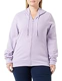 Ucy Sudadera con Capucha para Mujer con Cremallera, poliéster, Lavanda, Talla XL