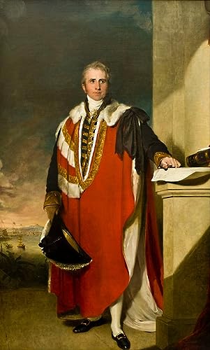 Pintura mural decorativa vintage de Lord Amherst: lienzo artístico de Lawrence en 60x90cm