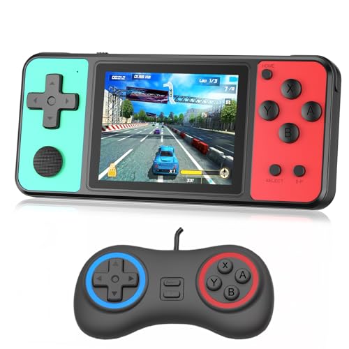 Beico Handheld Game for Kids Adults 3.0" Large Screen Built in 270 Classic Retro Video Games Seniors Electronic Games Player Birthday Xmas Present (Black Green)