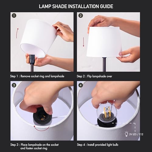 O’Bright Seraph - Cordless LED Table Lamp with Dimmer, Built-in Rechargeable Battery, 3-Level Brightness, Patio Table Lamp, Bedside Night Lamp, Ambient Light for Restaurant, Oil Rubbed Bronze by O'Bright - Image 7