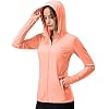 Soothfeel Women’s UPF 50+ Sun Protection Hoodie Jacket Lightweight Long Sleeve Sun Shirt for Women with Pocket Hiking Outdoor