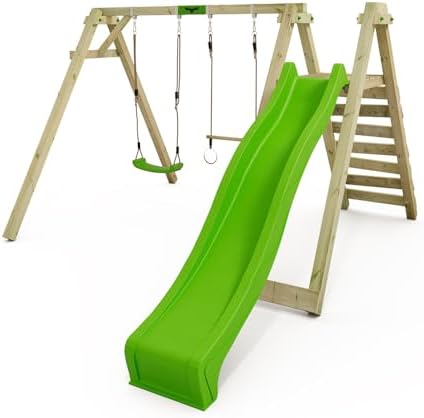 FATMOOSE Kinderschaukel Schaukelgestell JollyJay mit apfelgrüner