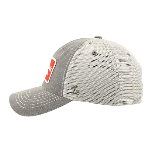 Chapeau snapback gris ZHATS NCAA avec patch brodé en taille unique mixte - 3