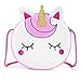 Czemo Borsetta per Bambini Borsa Tracolla Ragazze Borsetta da Principessa di Peluche Giocattoli per Bambina (Unicorno 03)