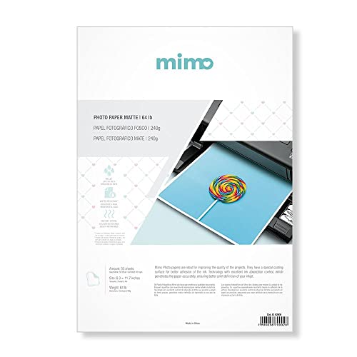 Papel Fotográfico Fosco Mimo - 240 gr - A4-50 unds